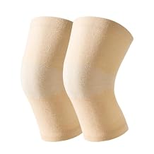 QUUPY 1 Pair Skin Color Knee Brace Undersleeve Knee Sleeve for Under Knee Brace Leg Support Weightlifting Running Women Men Pain Management Arthritis Pain Relief Rheumatism