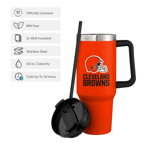 Image of FOCO NFL unisex-adult NFL Team Logo Insulated Travel Mug 40oz XL Tumbler