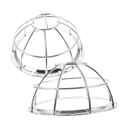 Cubierta Protectora para sensor de humo de acero inoxidable, 2 piezas plata 8