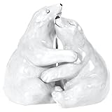 Westland Giftware Mwah! Ceramic Salt and Pepper Shaker, 3.75-Inch, Hugging Polar Bears