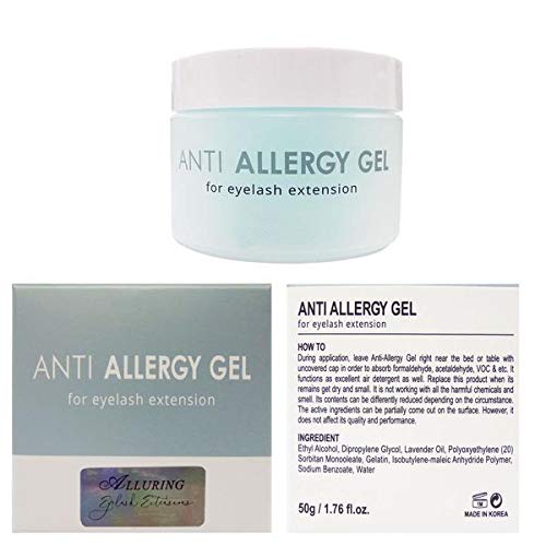 Alluring Anti Allergy Gel Air Refresher | Absorb Fume & Odor From Lash Adhesive | Less Stinging And Headache After Use | Suitable For Classic & Volume Lashing | Eyelash Extension Supplies & Tools #TOP2