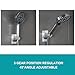 GwernKB Shower Head Holder Strong Adhesive No Drilling Wall Mount Adjustable Handheld Showerhead Bracket for RV Kids Bathroom Shower,Fix Firmly and Use Conveniently (Silver, 1)
