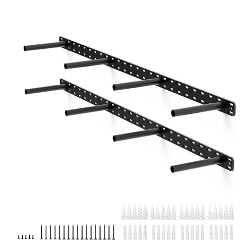 2pcs Floating Shelf Bracket Heavy Duty Hidden Metal Brackets for Shelf,Invisible Shelves Hardware Without Jig (40" x 6" x 1.5")