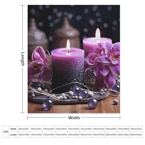 Plaid flanelle violette pour une ambiance douce à la maison