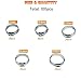 AKIHISA 100Pcs 5 sizes Single Ear Hose Clamps, 21-28.6 mm 304 Stainless Steel Pex Crimp Rings Kit, Crimp Hose Clamp Assortment Set for Securing Pipe Hoses and Automotive Use