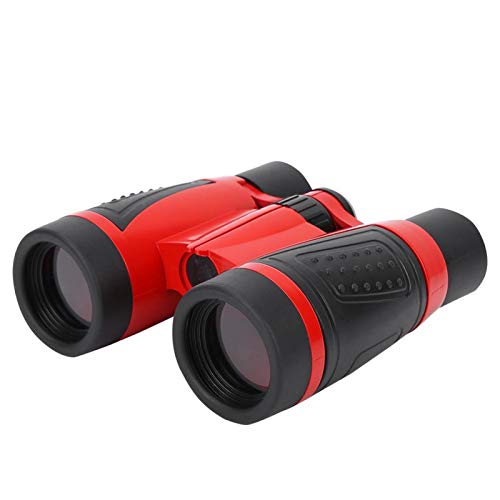 Binóculo infantil, telescópio infantil resistente de material plástico, durável para crianças(red)