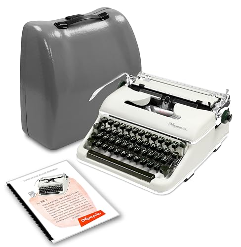 Glossy-White 1956 Olympia SM3 De Luxe