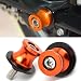 2pcs M10 X1.25 Motorcycle Swing arm Sliders Spools CNC Swing Arm Stand Screw for FZR 1000/600R/400 for Kawasaki Z750 /Z750S/ Z750R /ER-6F /ER-6N /Versys 1000 Duke 125/200/390 RC 125/200/390(Orange)