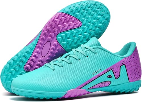 Kmrlofiy Botas de Fútbol Hombre Profesionales Zapatillas de Fútbol Hombre Niños Spike Aire Libre Zapatos de Fútbol Atletismo Training Calzado de Fútbol (Moon-1, 38EU)