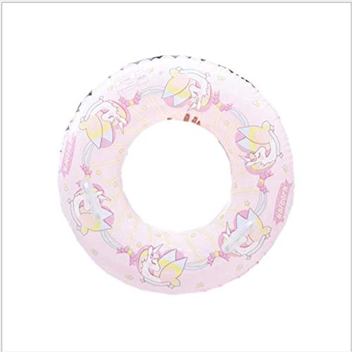 ZHKGANG Inflatable Swimming Ring Net Red Water Supplies Environmental Protection PVC Pegasus Swimming Ring Suitable For Adult Children Beach Loungers,Pink-60cm