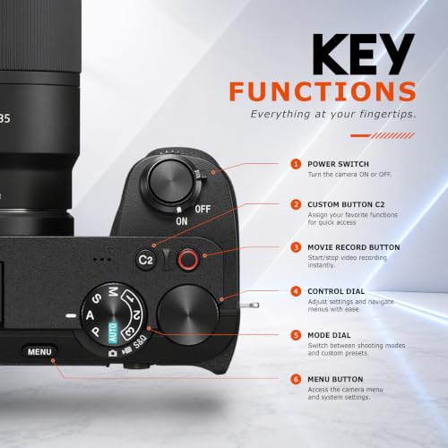 Image of Sony Alpha 6700 APS-C Camera with 18-135mm Zoom Lens Bundle, 26MP Sensor, 4K Video, AI Subject Recognition, Log Shooting, LUT Handling, Bag, Charger & 1-Year Warranty