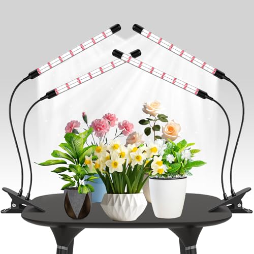 【Spegnimento automatico e funzione timer】Lampada per piante a led con accensione/spegnimento automatico e funzione di memoria] lampada per piante con 3 opzioni di impostazione del timer (6H /12H /18H). Una volta impostata, la luce per piante si accenderà e spegnerà automaticamente ogni giorno. Permette di prendersi cura delle piante preferite anche durante le vacanze o i fine settimana