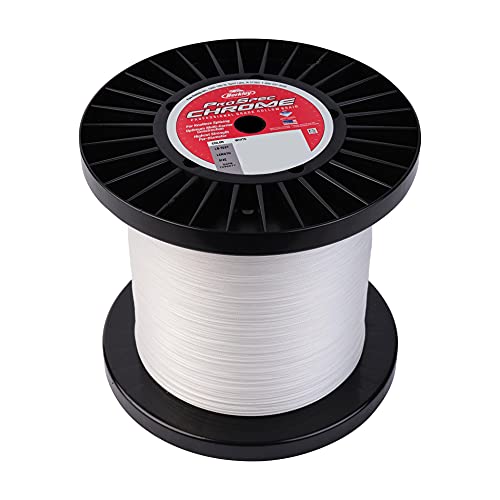 Berkley ProSpec® Chrome Premium Hollow Braid Superline, White, 180lb | 81.6kg Fishing Line, Suitable for Saltwater Environments