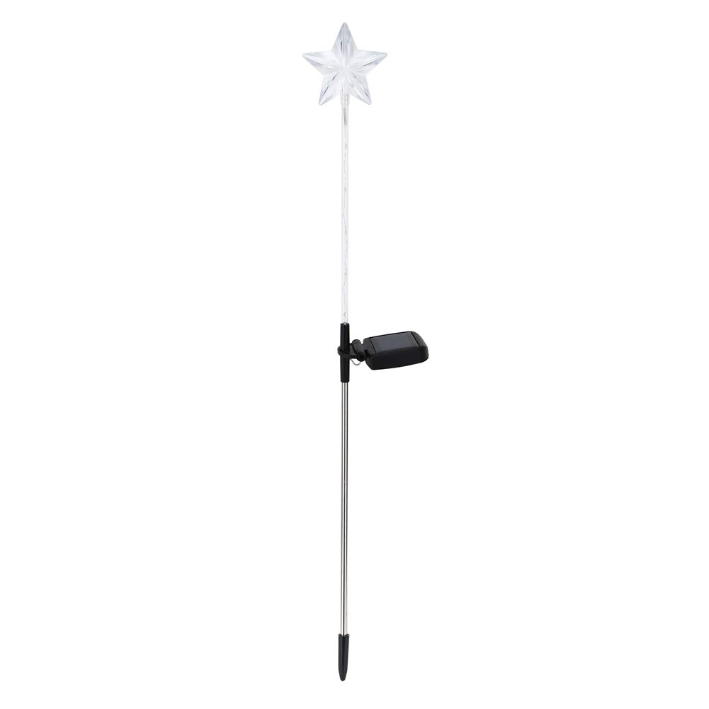 Solar - Sun Moon Star Solar Stake Lights, Outdoor Waterproof, Yard Patio Pathway Decoration (Star)
