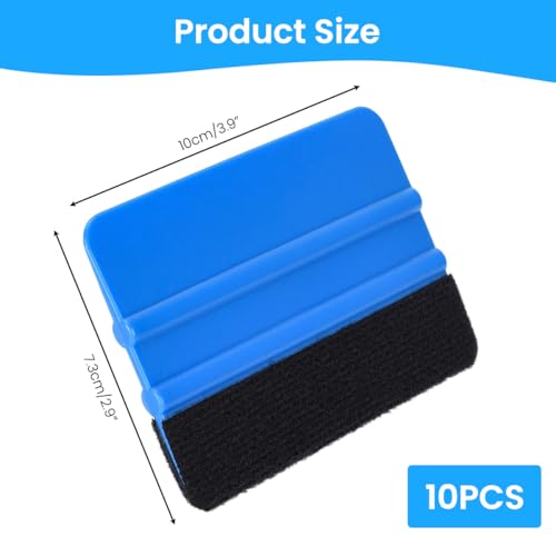 Image of STHIRA 10Pcs Squeegee for Vinyl Wrap 4'' Scratch-Free Window Film Scraper for Smooth Application Durable Vinyl Scraper Decal Applicator for Car Wraps, Window Tint, Paint Protection Film, Wall Paper