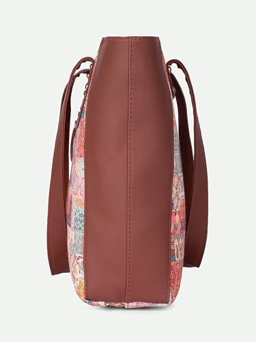 Image of ZOUK Women's Handcrafted Side Tote Bag and Handbag for Office and College