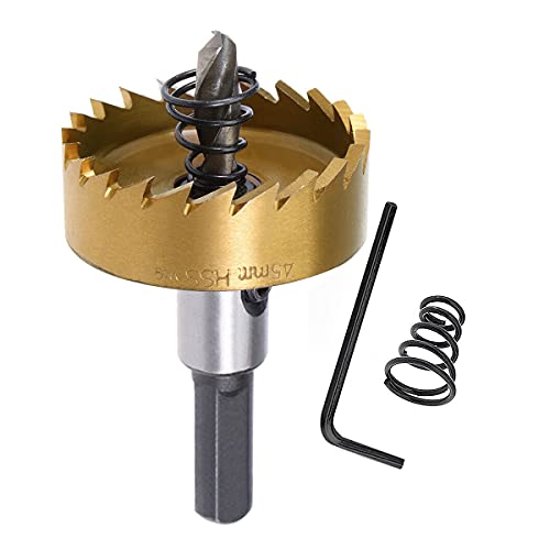 SagaSave 45MM/1.77Inch Carbide High Speed Steel Drill Bits Hole Cutter