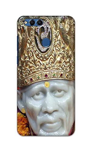 Image of PRINTFIDAA Sai Baba Lord Shiridi Great God Hinduism Hindu Religious Printed Designer Hard Case for Honor 7X, Huawei Mate SE, BND-L21, BND-L22, BND-L24, BND-L34, BND-AL10 Back Cover -(e) RPM1005