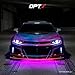 OPT7 Aura Aluminum Car Underglow Lights with Remote Control, Exterior Neon Accent Under Glow Kit for Cars, Waterproof Rigid Light Bars, 12V RGB Multicolor LED Strip, Valentines Day Gifts
