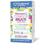 Preferred Nutrition Women’s Complete Multi, One-A-Day, 60 Veg Caps, Over 55 Essential Nutrients, Helps in Energy Metabolism, Immune function and Building Strong Bones and Teeth, Non-GMO, Proudly Canadian