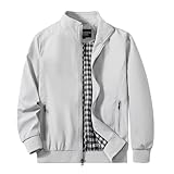 URBANFIND Men's Sports Shell Jacket Lightweight Windbreaker Outdoor Recreation Coat US L Gray