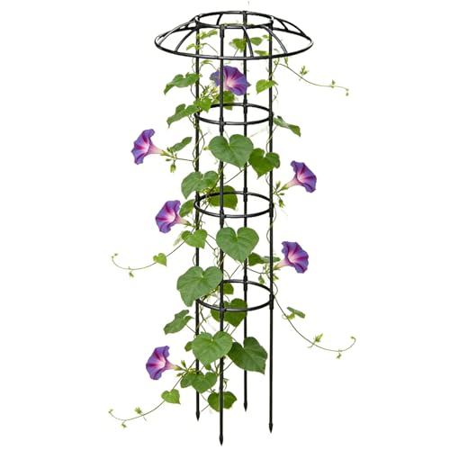 Gazocua Grille pour grimpantes dans Le Jardin, tuteur Vertical et décoratif pour grimpantes - Cage de Support Parapluie Treillis - pour Rose, clématite, Hortensia