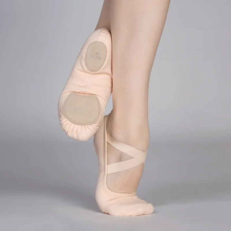 Scarpette da Danza Scarpe da Ballo Elasticizzate for Donne, Ragazze e Bambini, Scarpette da Ballo, Ballerine morbide Antiscivolo Classiche(A,31)
