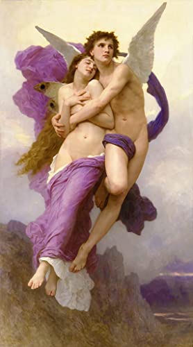 Impression d'affiche Bouguereau La Muse Philomèle sur toile de décoration 60x90cm