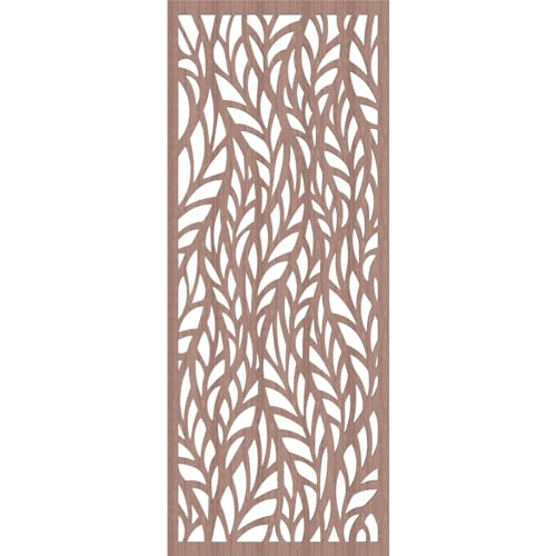 Image of 17 3 /8 inchW x 44 3 /8 inchH x 1 /4 inchT Ortonville Decorative Fretwork Wood Wall Panels, Walnut