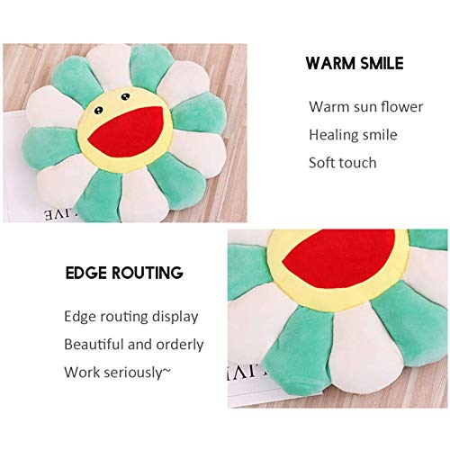 Angleliu Smile Face Plush Pillow Cushion Mat Pillow Sofa Cushion Colorful Plush Toy For Home Bedroom Decor,Colorful,Soft & Comfortable,16.5In/42Cm #TOP3