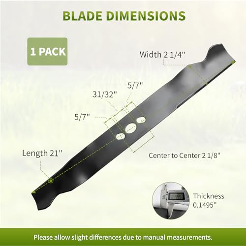 Fourtry Mower Blade - Dimensions