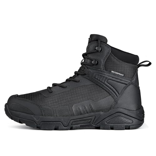 Image of FREE SOLDIER Men's Waterproof Hiking Boots Mens Lightweight Outdoor Mid Trekking Climbing Boots for Men