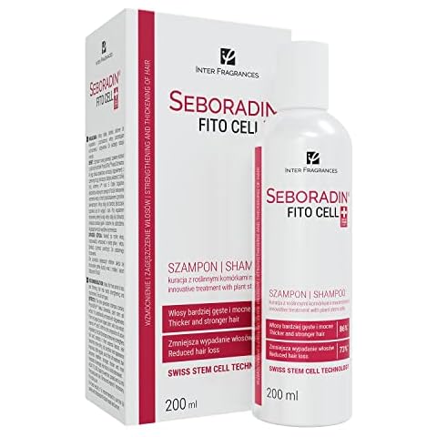 SEBORADIN FITO CELL Hair Shampoo for Stronger Hair 200 ml | Hair Loss and Regrowth | Swiss Technology Stem Cells Phytocelltec Malus Domestica | Hair & Scalp Treatment | Hair Care Hair Products Cover