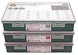 Großes Schrauben-Sortiment DIN 912 Zylinderkopf M4/M5/M6/M8 Stahl verzinkt 8.8 (DIN912+934+985+125+9021) 1751-tlg (Standard-Box)