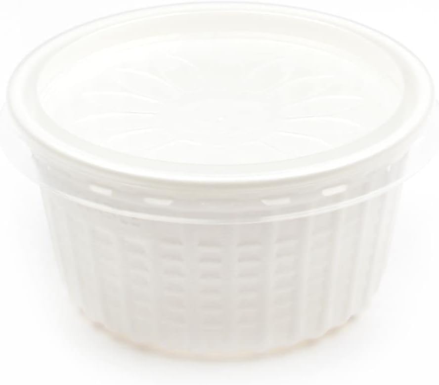 100-600 Stück Suppenbecher mit Deckel, 500ml weiß 100% Recyclable suppenschalen Soup to Go Container Schalen Biologisch abbaubares Geschirr Suppenteller Schälchen Serv (600)