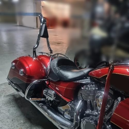 Sissy bar Indian Chieftain Challenger : dossier passager chromé 20" 22"