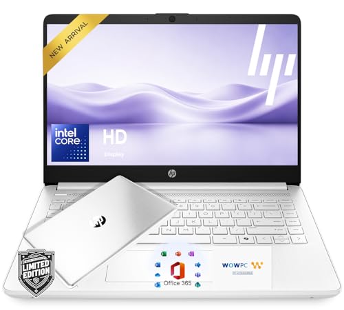 Image of HP Ultrabook Laptop with Copilot AI • 2026 Edition • Intel 4-Core N150 CPU • 4GB RAM • 128GB SSD • Microsoft 365 • Windows 11 • Portable Student Laptop