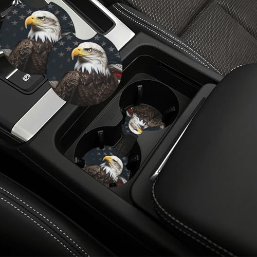 Portavasos para coche 2 piezas, negro, goma antideslizante miniatura 1