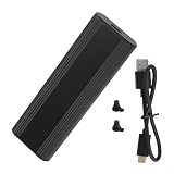Wodsty for Dual Protocol for M.2 SSD Enclosure USB- High-Speed Aluminum Housing Compatible with NVMe/for für sata 2280 2260 2242 2230 up to 8TB Black