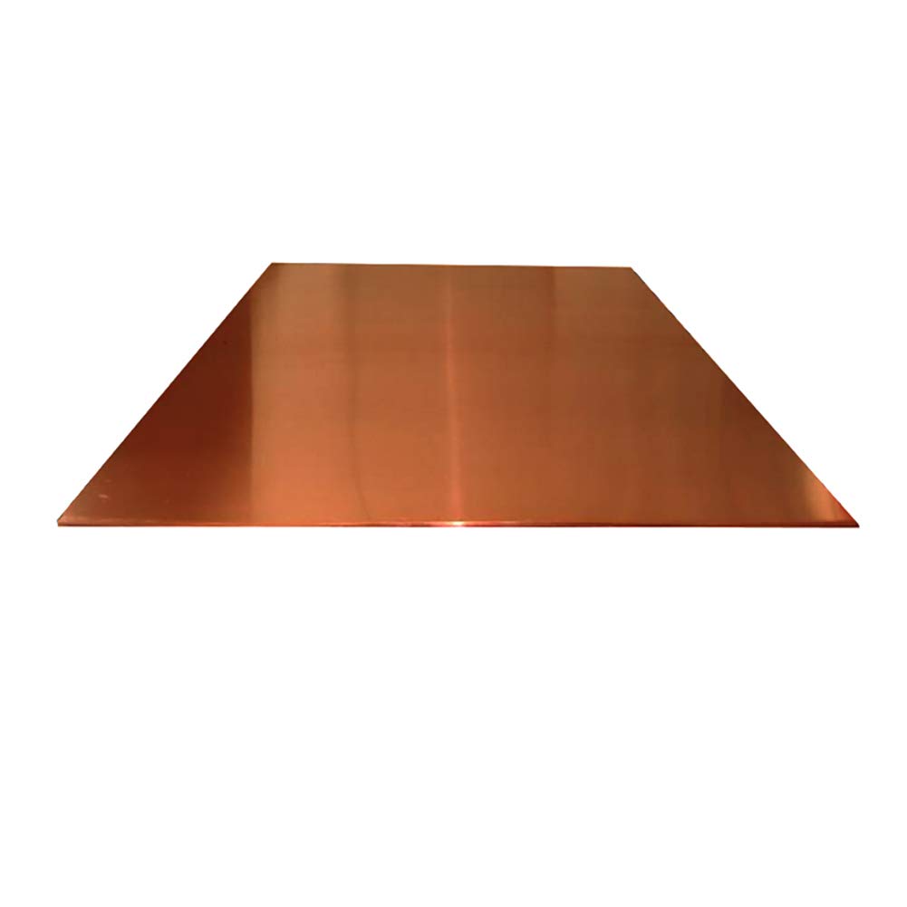 Dünnes Kupferblech Blechstreifen, T2 Reine Kupferbleche, Flache Cu-Folie, korrosionsbeständiges Metall-Experiment-Schweißmodell, 4,0 mm x 200 mm x 200 mm(2.5mm*200mm*200mm)