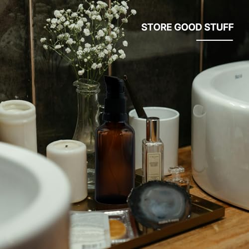 6 Stück 10 ml Leer Glasflaschen Braun, bernsteinfarbene Glas-Lotion-Flaschen, Nachfüllbar Zerstäuber Sprühflasche mit Trichte, fur Reingung, Parfüm, Kosmetiksprays, ätherische, Öle mit Sprühkopf