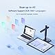 CZUR Shine Ultra 13MP Scanner A3, tragbarer Dokumentenscanner, faltbarere Buchscanner, Dokumentenkamera Visualizer mit OCR 180+ Sprache, Stufenloses Fülllicht, Schnell-Scanner für Windows & macOS