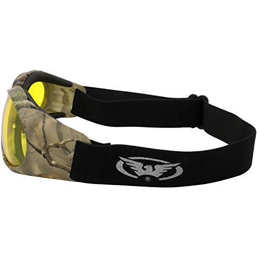 Image of Global Vision Eliminator Dirt Bike Padded Motorcycle Riding Goggles for Men and Women (Black Frame /Smoke Lens)