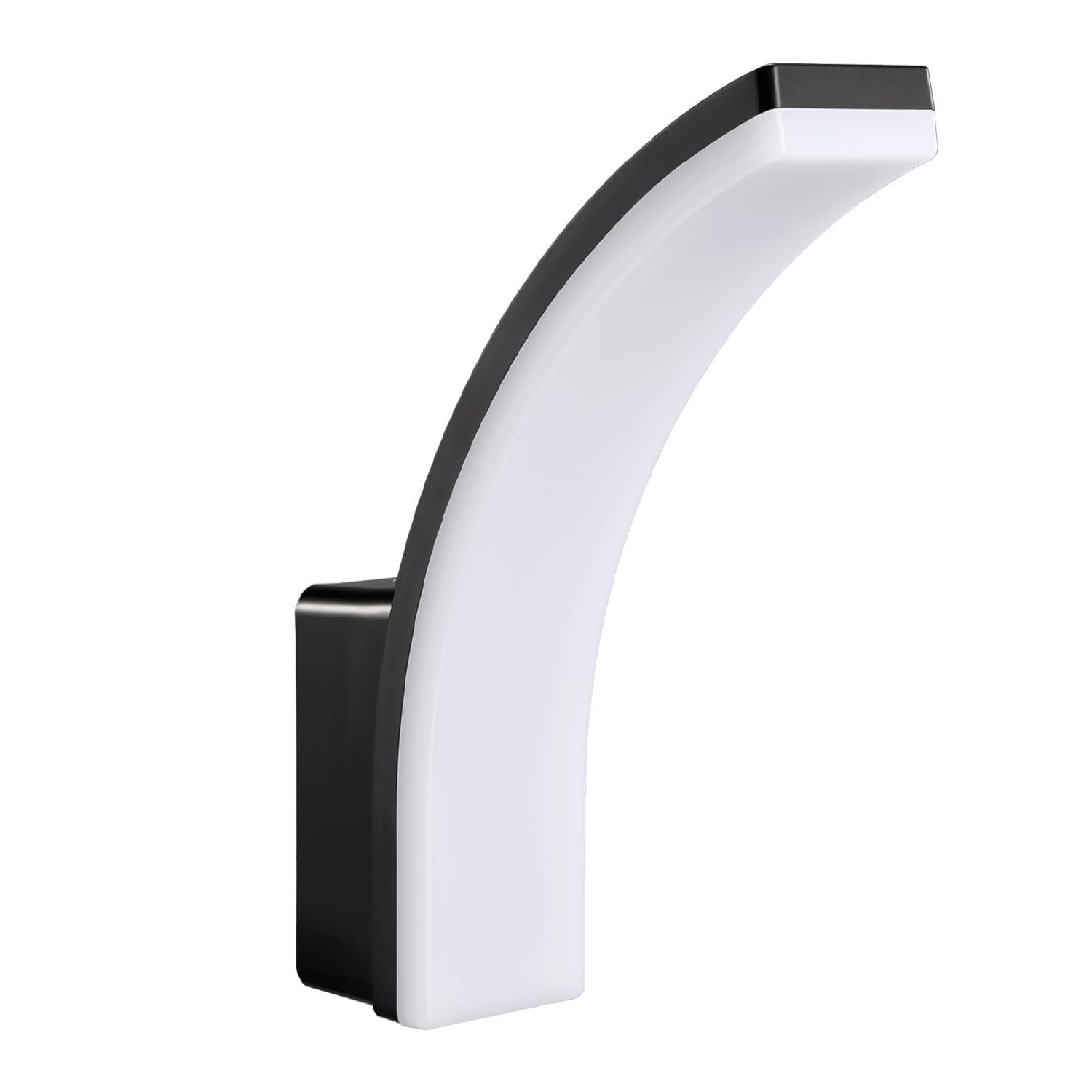 Maclean MCE511 Aplique LED, Iluminación de Pared para Interior y Exterior, Lámpara 20W, IP65 Resistente al Agua, 2750lm, Blanco Neutro 4000K, Rango de Detección: máx. 10m (Negro)