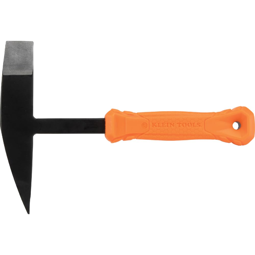 Klein Tools H80612 Schweißhammer, 284 g, Stahlkopf, Schlackenhammer mit stoßdämpfendem hitzebeständigem Nylon-Griff, 17,8 cm