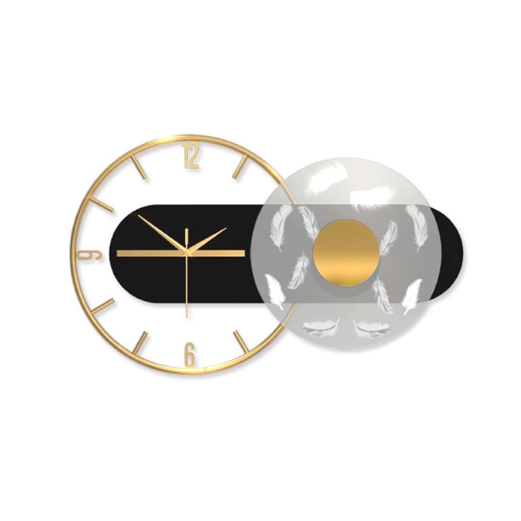 Horloge murale JFDBGU et montres de salon suspendues silencieuses avec lumineuses