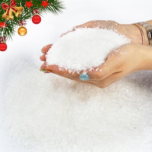 Weihnachten Kunstschnee, Glitzernder Kunstschnee Deko, Fluffiger Deko...