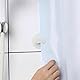 FRUHLING 8 Stück Duschvorhang Clips Selbstklebende Vorhang Klammern Winddichte Vorhang Clips Spritzschutz Stop Protect Clips Weiß Badezimmer Zubehör zum Halten Duschvorhang und Vorhang