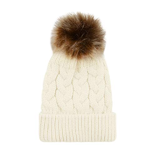 Durio Toddler Winter Hat and Gloves Set Christmas Santa Hats for Kids Cozy Warm Snow Mittens for Boys and Girls 1-8Years3