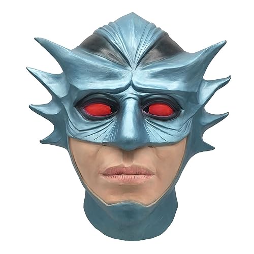 Generisch Aquamans Masque d'horreur en latex pour Halloween, carnaval, fête